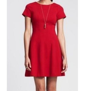 Seamed ponte fit and flare dress. Excellent condition.